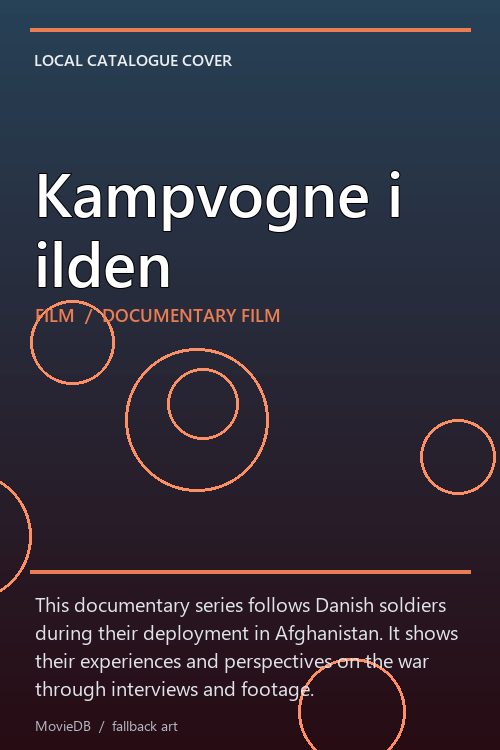 Kampvogne i ilden poster