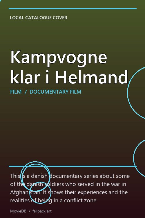 Kampvogne klar i Helmand poster