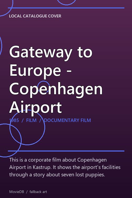 Gateway to Europe - Copenhagen Airport poster