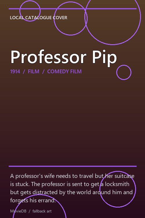 Professor Pip poster