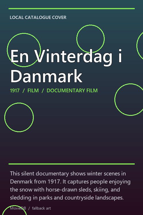 En Vinterdag i Danmark poster