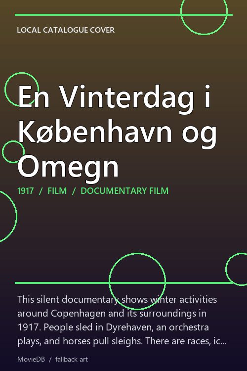 En Vinterdag i København og Omegn poster