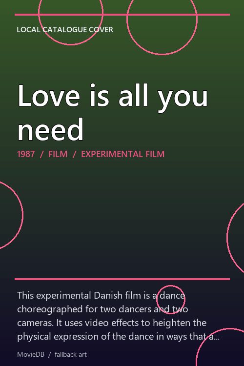 Love is all you need poster