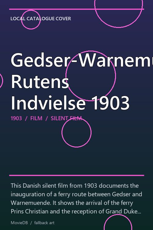 Gedser-Warnemünde Rutens Indvielse 1903 poster