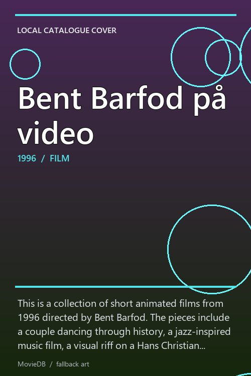 Bent Barfod på video poster