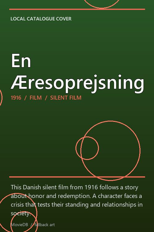 En Æresoprejsning poster