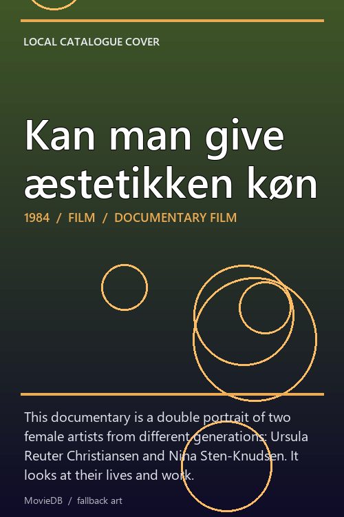 Kan man give æstetikken køn poster
