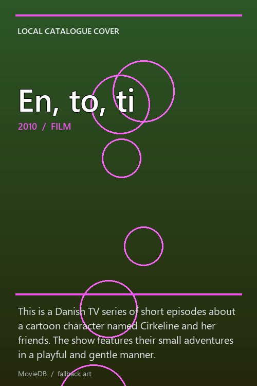 En, to, ti poster