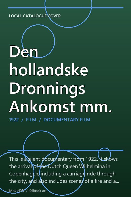 Den hollandske Dronnings Ankomst mm. poster