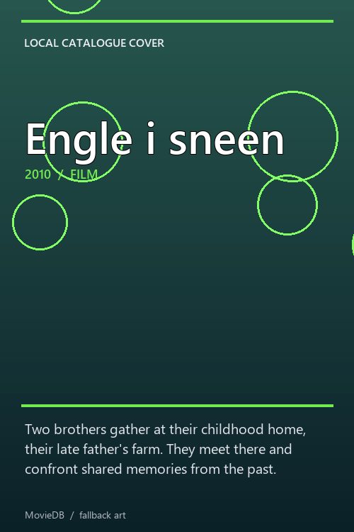 Engle i sneen poster