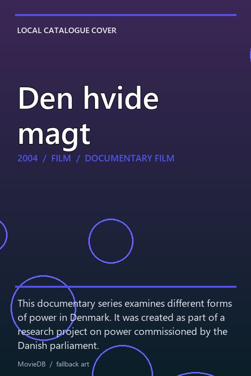 Den hvide magt poster