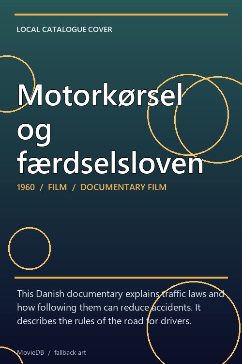 Motorkørsel og færdselsloven poster