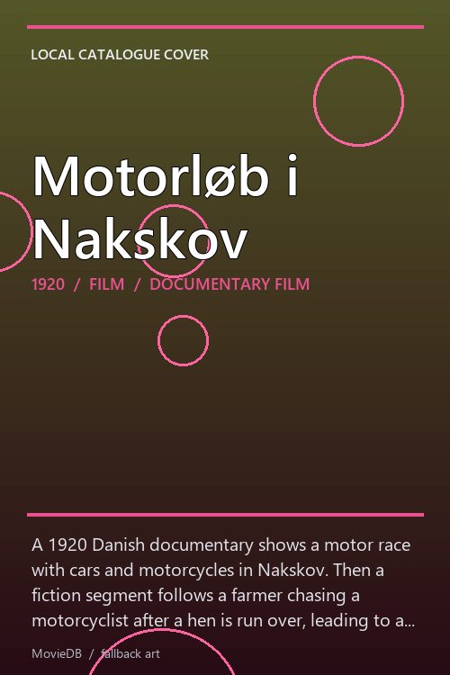 Motorløb i Nakskov poster