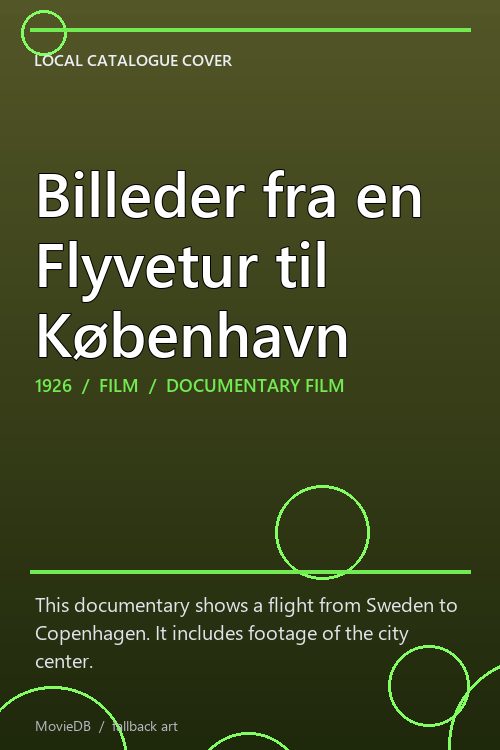 Billeder fra en Flyvetur til København poster