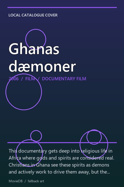 Ghanas dæmoner poster