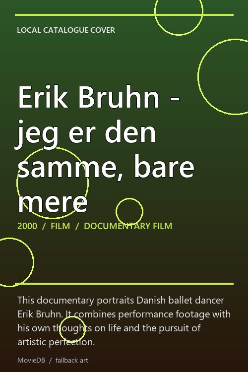 Erik Bruhn - jeg er den samme, bare mere poster