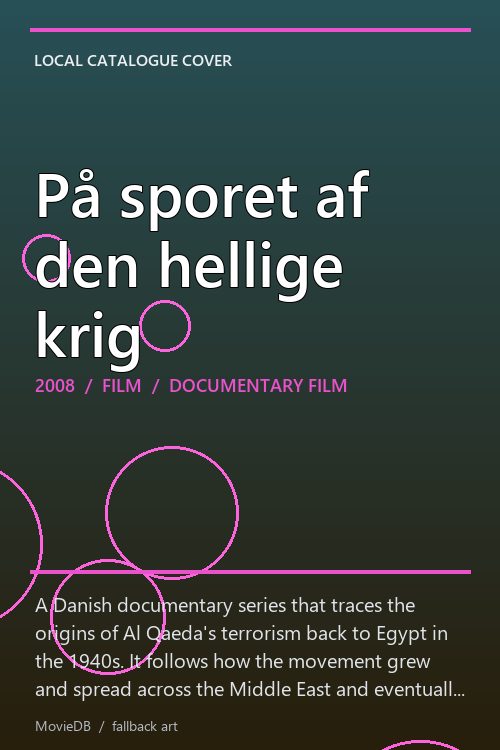 På sporet af den hellige krig poster