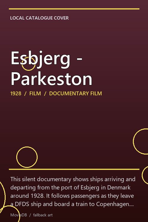 Esbjerg - Parkeston poster