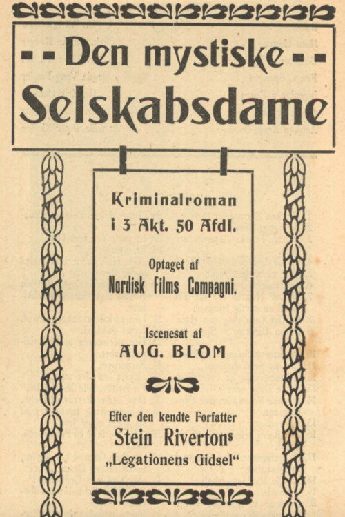 Den mystiske selskabsdame poster