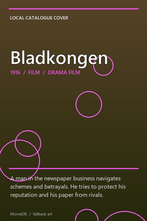 Bladkongen poster