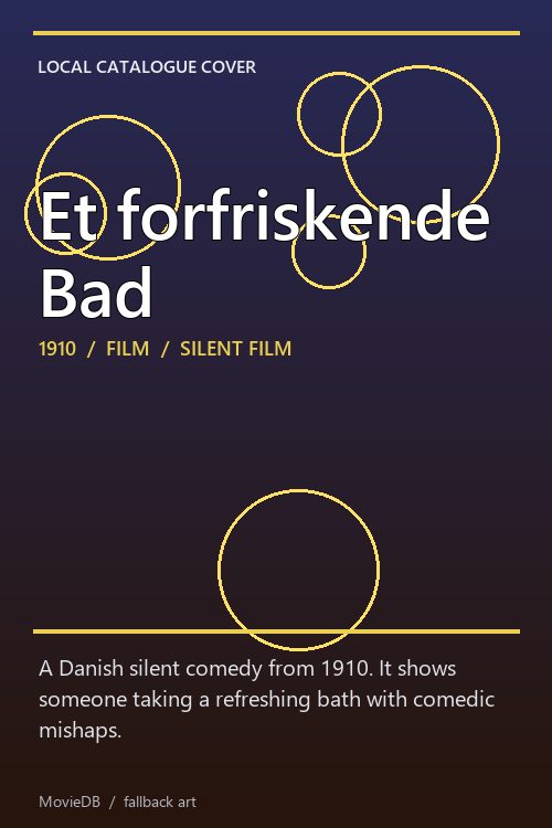 Et forfriskende Bad poster