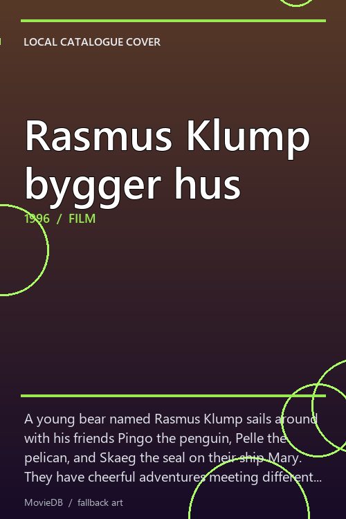 Rasmus Klump bygger hus poster