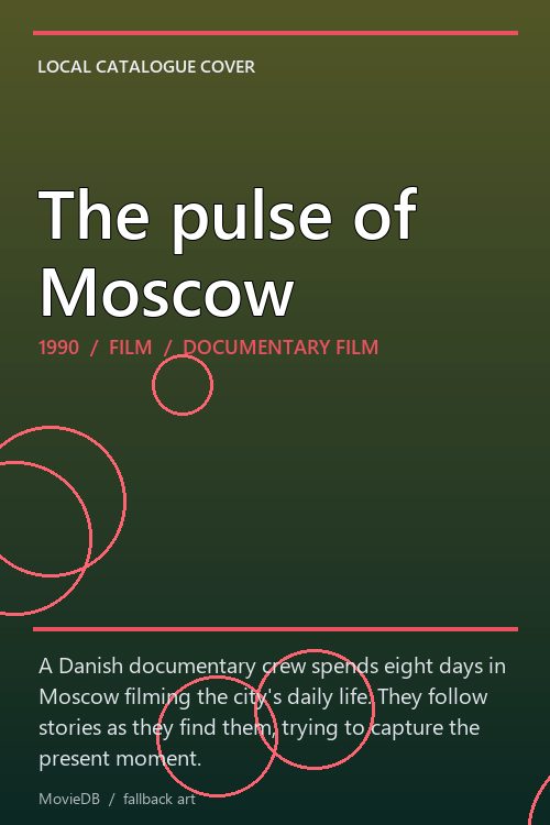 The pulse of Moscow poster