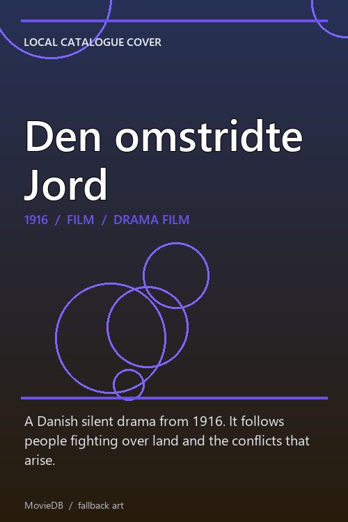 Den omstridte Jord poster