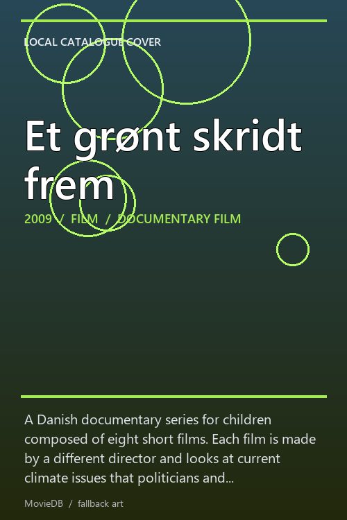 Et grønt skridt frem poster