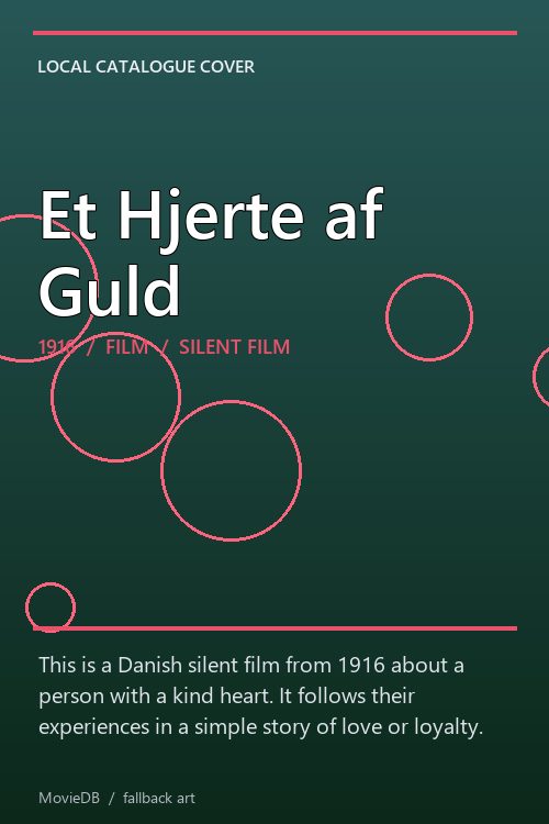 Et Hjerte af Guld poster