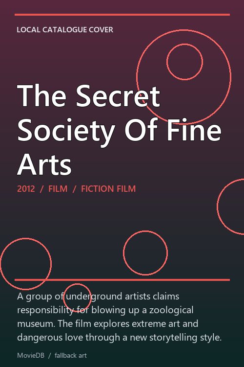 The Secret Society Of Fine Arts poster