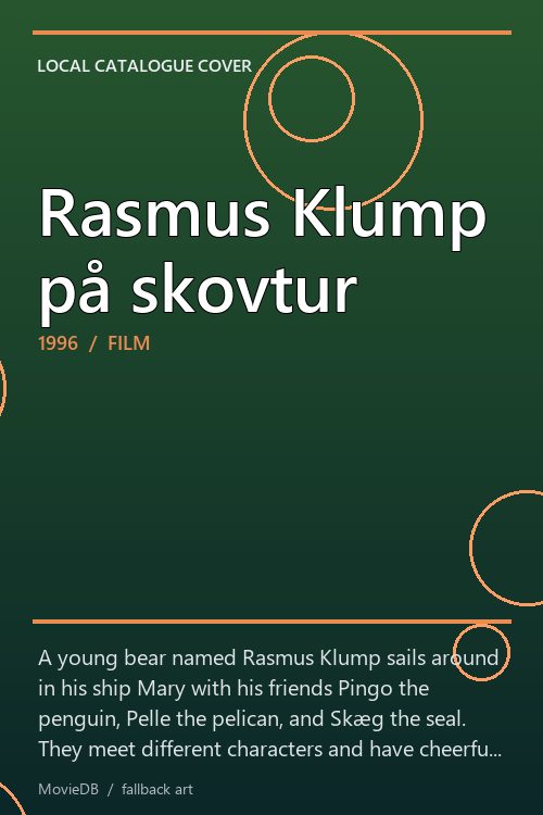 Rasmus Klump på skovtur poster