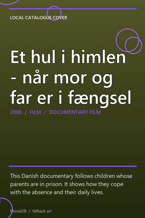 Et hul i himlen - når mor og far er i fængsel poster
