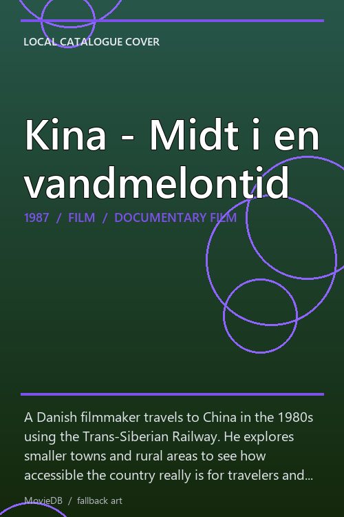 Kina - Midt i en vandmelontid poster