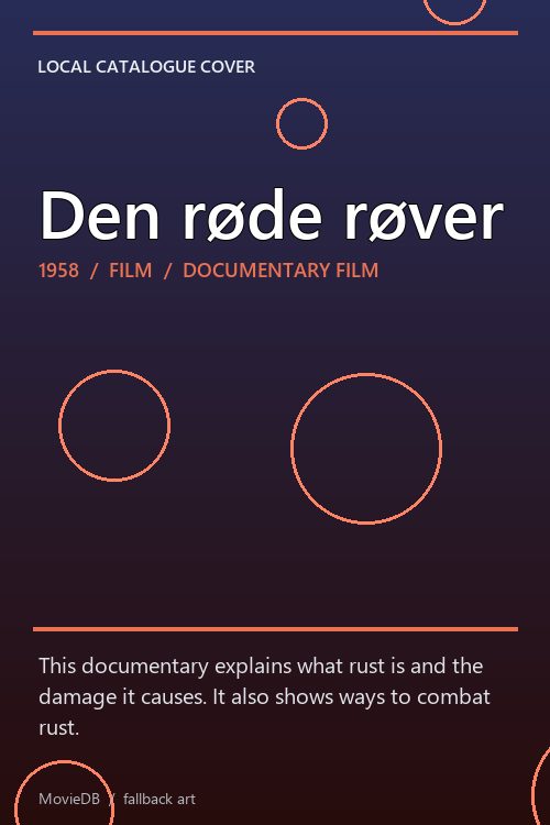Den røde røver poster