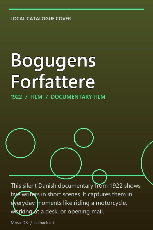 Bogugens Forfattere poster