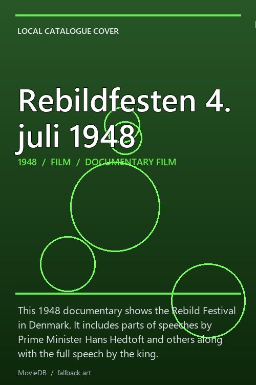 Rebildfesten 4. juli 1948 poster