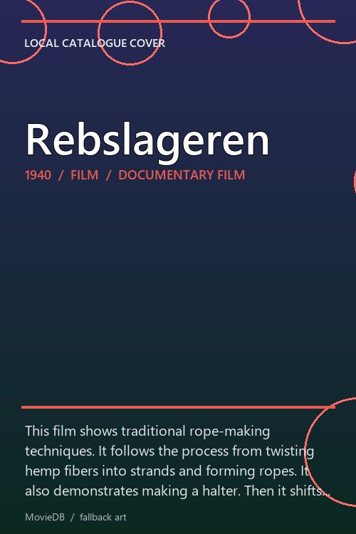 Rebslageren poster