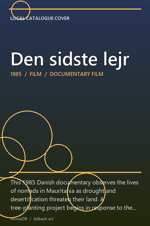 Den sidste lejr poster