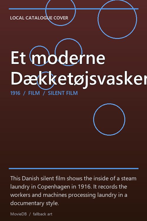 Et moderne Dækketøjsvaskeri poster