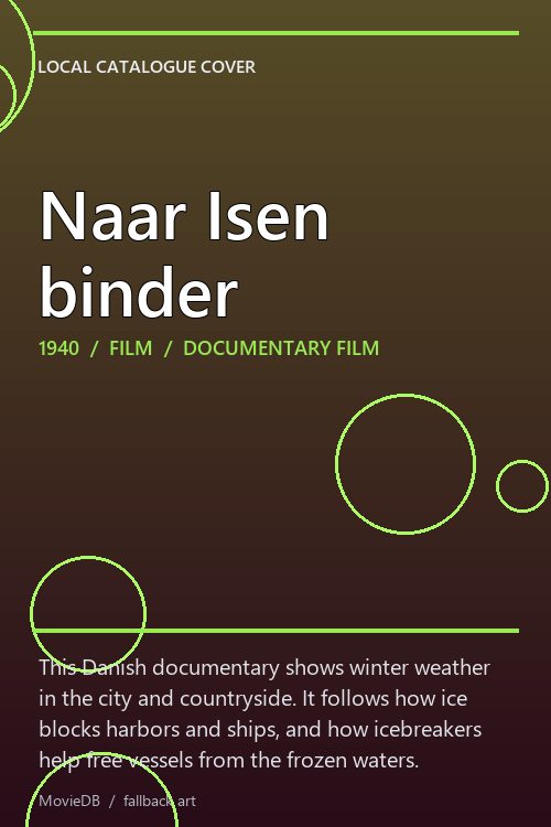 Naar Isen binder poster