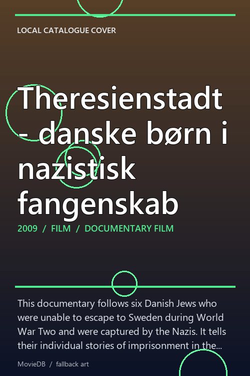 Theresienstadt - danske børn i nazistisk fangenskab poster