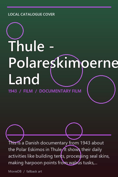 Thule - Polareskimoernes Land poster