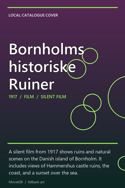 Bornholms historiske Ruiner poster