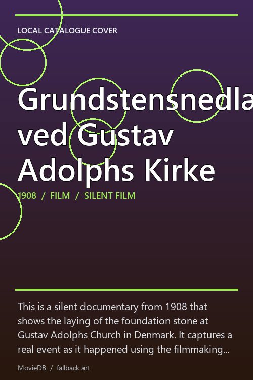 Grundstensnedlæggelsen ved Gustav Adolphs Kirke poster