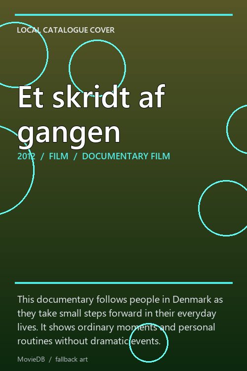 Et skridt af gangen poster