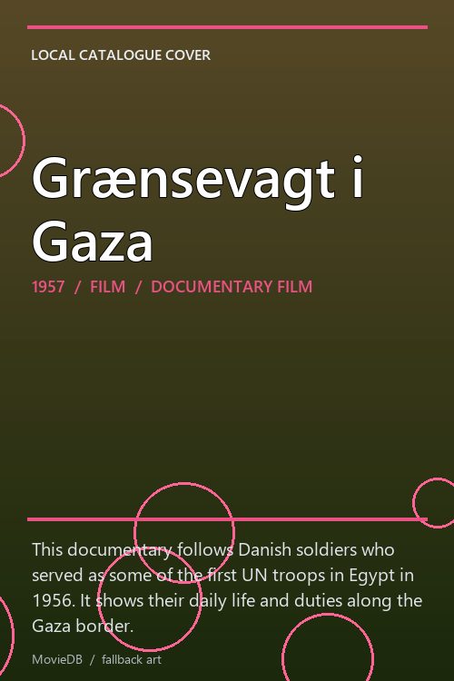Grænsevagt i Gaza poster