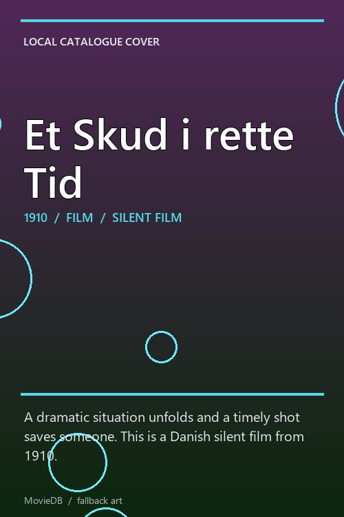 Et Skud i rette Tid poster