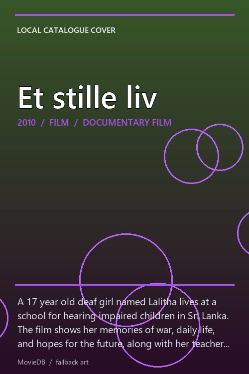 Et stille liv poster