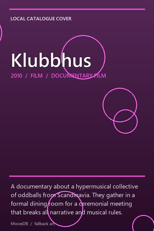Klubbhus poster
